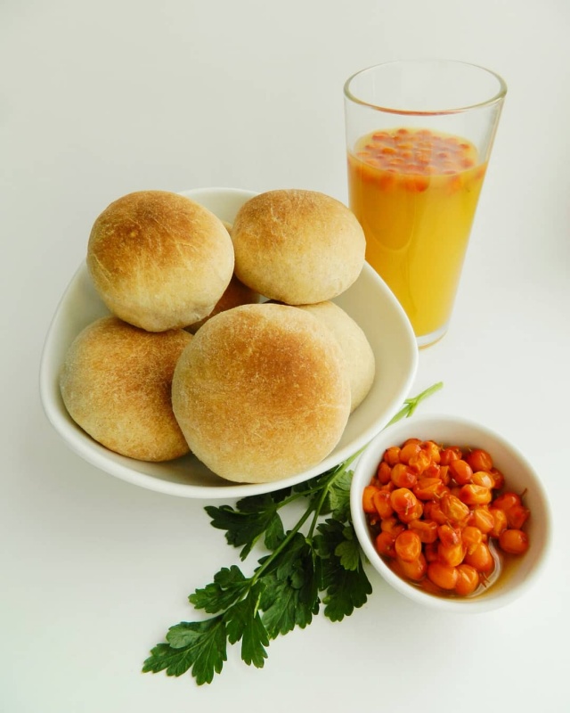 Булочки из цельнозерновой муки