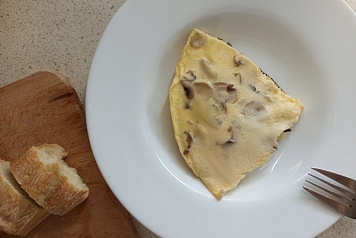 Омлет с шампиньонами