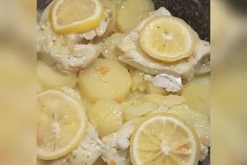 Треска с картофелем и овощами