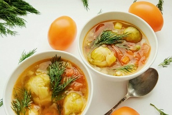 Суп с замороженными овощами